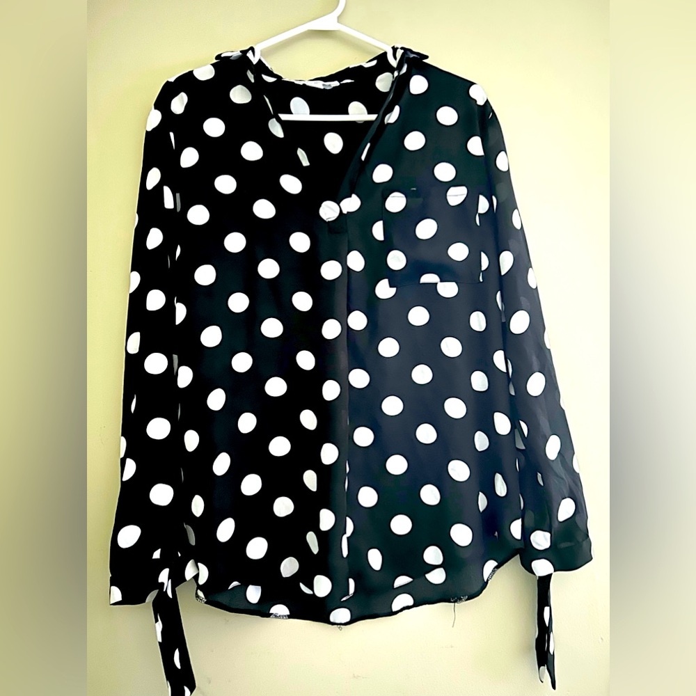 Polka dot blouse